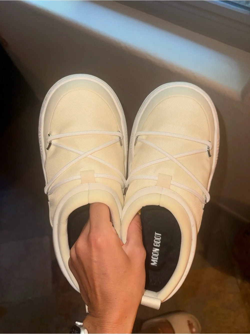 Moon Boot park icon cream sneakers